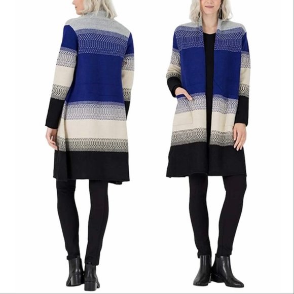 Maxsport Sweaters - Max Sport Long Cardigan Sweater Small Blue